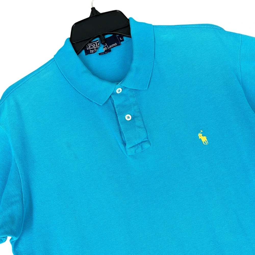 Vintag 90s Polo Ralph Lauren Polo Shirt Men L Preppy Coastal Old Money Aesthetic